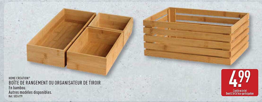 BOÎTE DE RANGEMENT OU ORGANISATEUR DE TIROIR