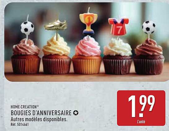 BOUGIES D’ANNIVERSAIRE ★ Autres modèles disponibles.