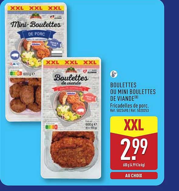 BOULETTES OU MINI BOULETTES DE VIANDE®