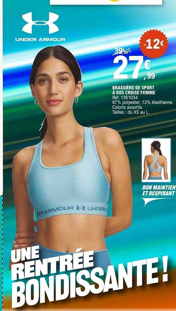 BRASSIÈRE DE SPORT À DOS CROISÉ FEMME