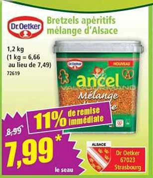 Bretzels apéritifs mélange d'Alsace