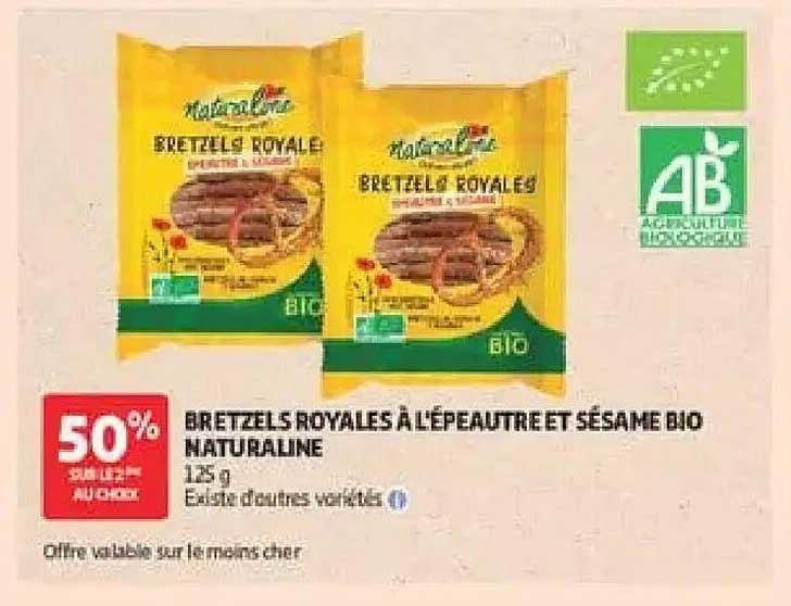 BRETZELS ROYALES À L'ÉPEAUTRE ET SÉSAME BIO NATURALINE