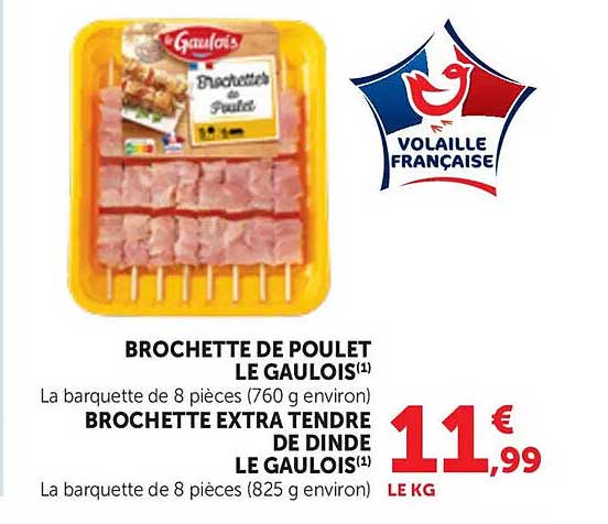 BROCHETTE DE POULET LE GAULOIS(1)