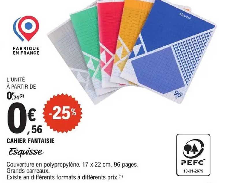 CAHIER FANTAISIE Esquisse