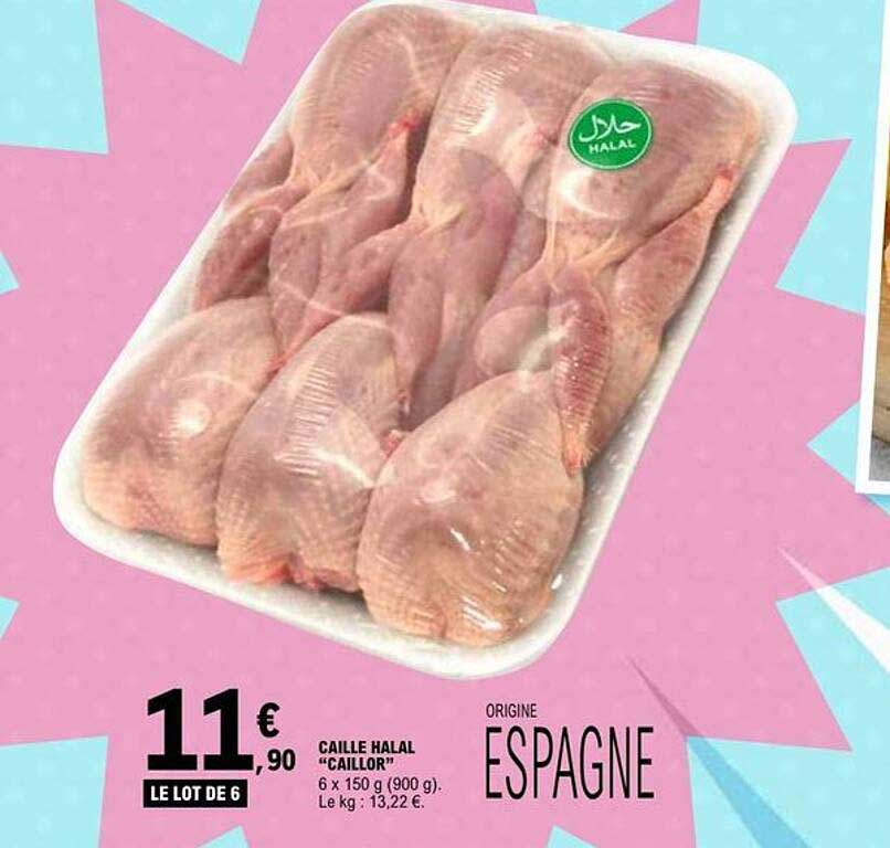 Caille halal “Caillor”