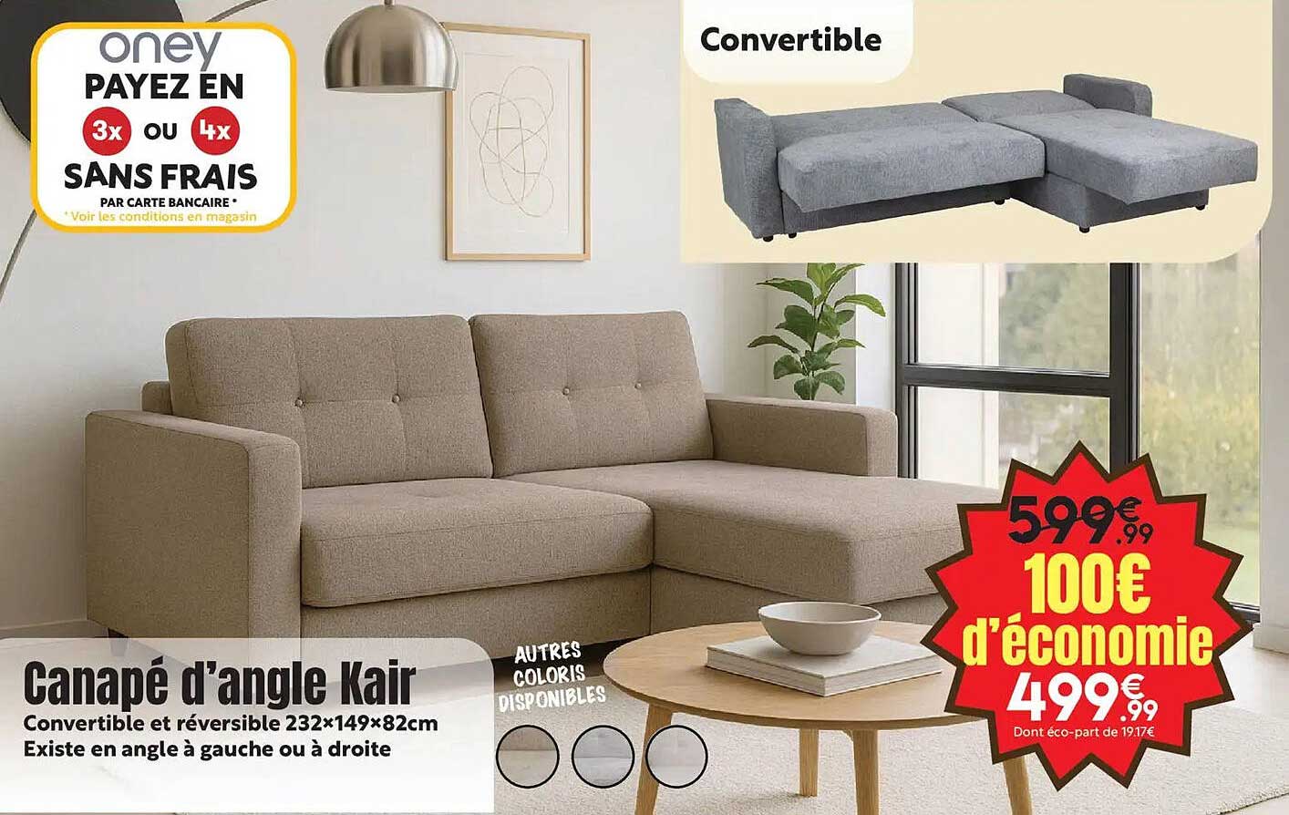 Canapé d'angle Kair