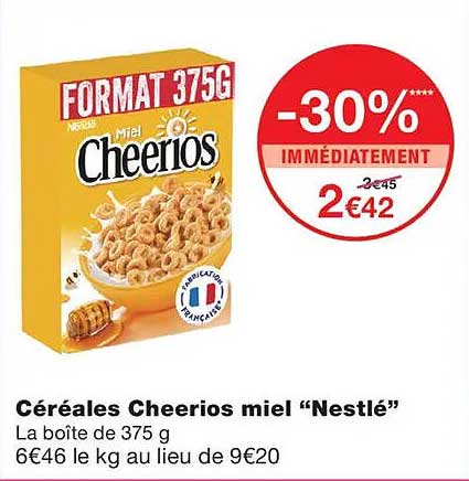 Céréales Cheerios miel “Nestlé”