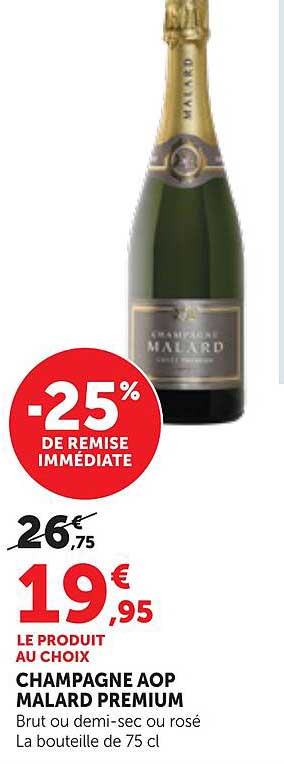 CHAMPAGNE AOP MALARD PREMIUM