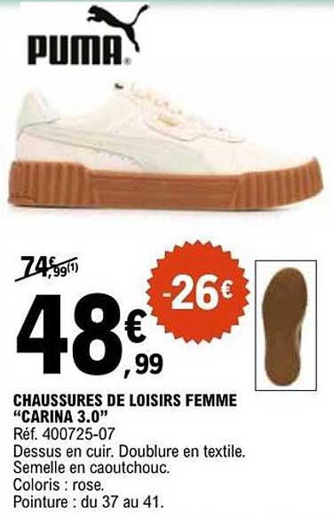 CHAUSSURES DE LOISIRS FEMME “CARINA 3.0”
