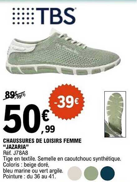 CHAUSSURES DE LOISIRS FEMME “JAZARIA”