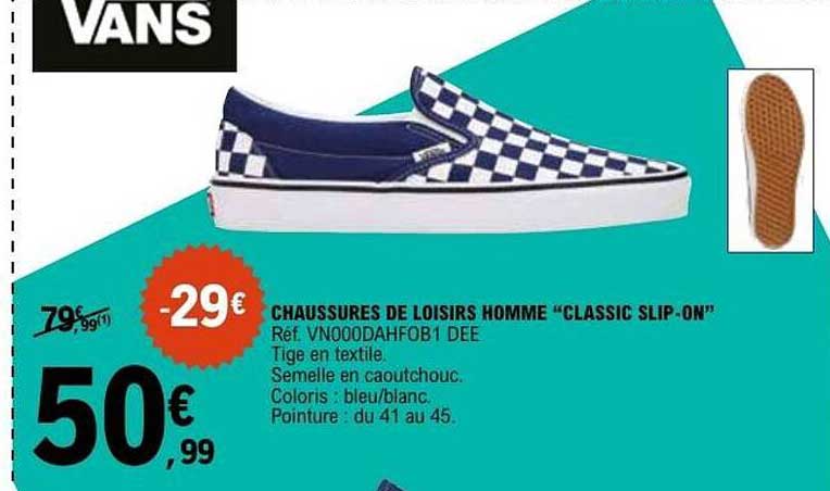 CHAUSSURES DE LOISIRS HOMME "CLASSIC SLIP-ON"