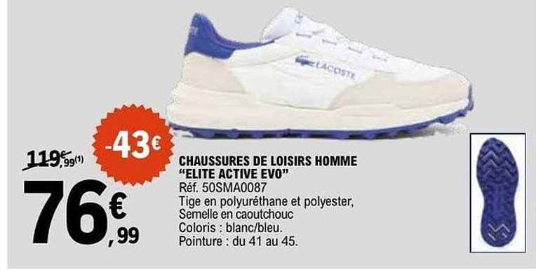 CHAUSSURES DE LOISIRS HOMME “ELITE ACTIVE EVO”