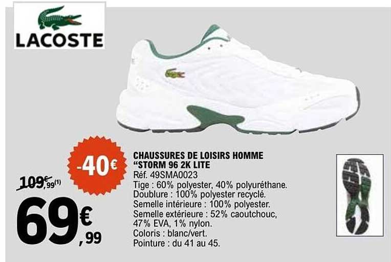 CHAUSSURES DE LOISIRS HOMME "STORM 96 2K LITE"