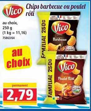 Chips barbecue ou poulet rôti