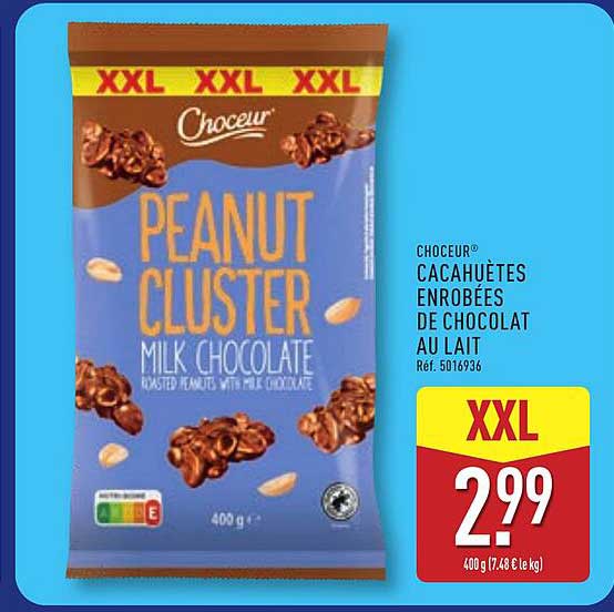 CHOCEUR® CACAHUÈTES ENROBÉES DE CHOCOLAT AU LAIT