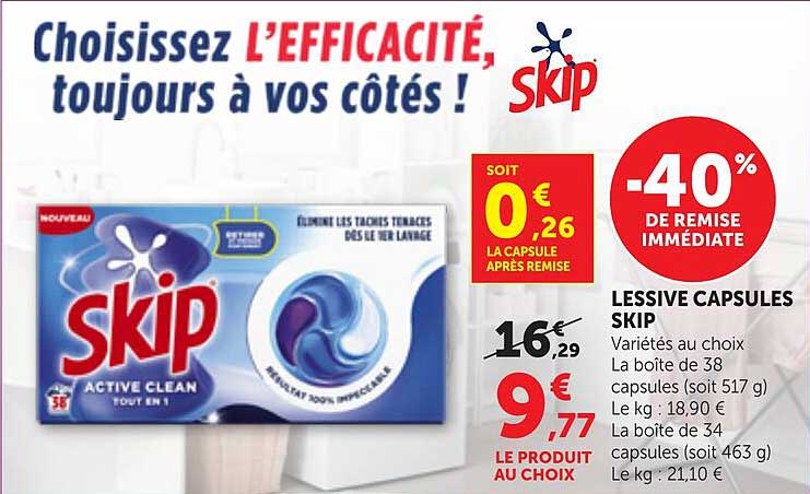Choisissez L’EFFICACITÉ, toujours à vos côtés !