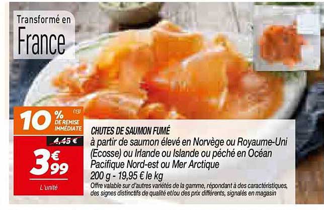 CHUTES DE SAUMON FUMÉ