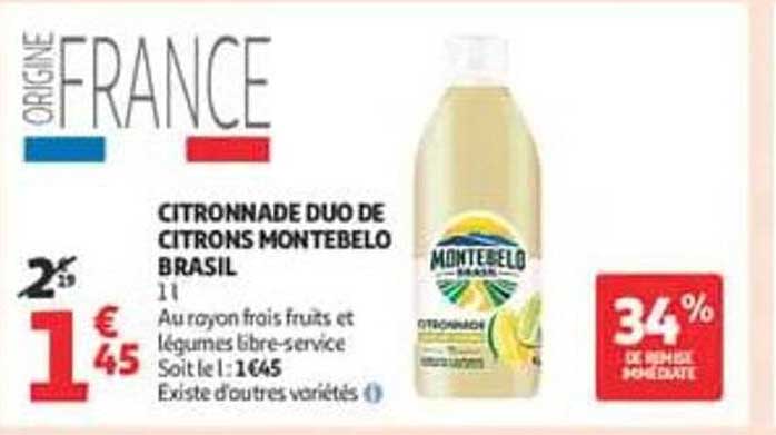 CITRONNADE DUO DE CITRONS MONTEBELO BRASIL