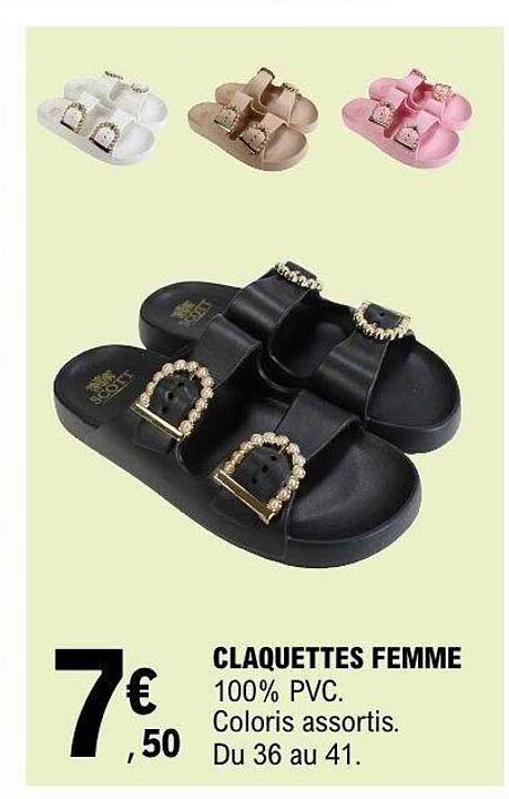 CLAQUETTES FEMME