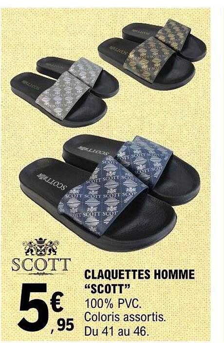 CLAQUETTES HOMME “SCOTT”