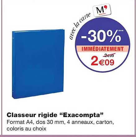 Classeur rigide “Exacompta”