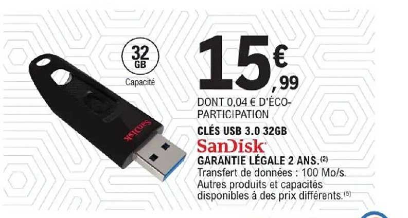 CLÉS USB 3.0 32GB SanDisk