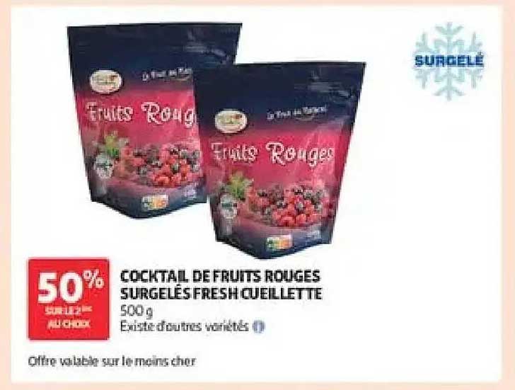 COCKTAIL DE FRUITS ROUGES SURGELÉS FRESH CUEILLETTE