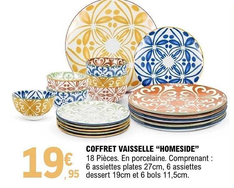 COFFRET VAISSELLE “HOMESIDE”