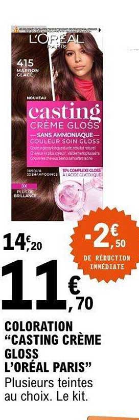 COLORATION “CASTING CRÈME GLOSS L’ORÉAL PARIS”