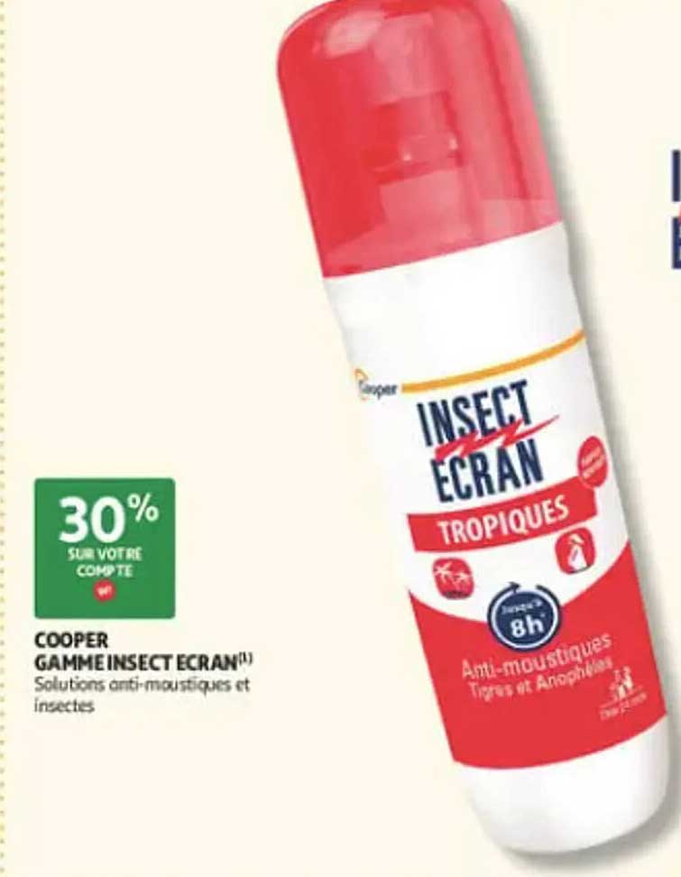 COOPER GAMME INSECT ECRAN(!) Solutions anti-moustiques et insectes