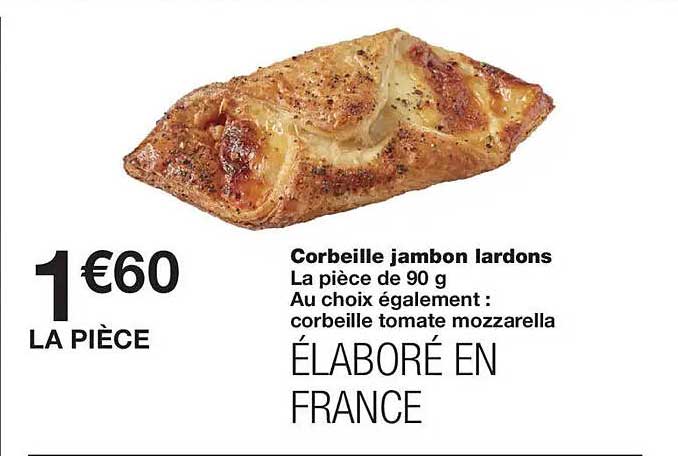 Corbeille jambon lardons