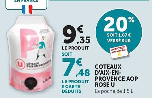 COTEAUX D'AIX-EN-PROVENCE AOP ROSE U