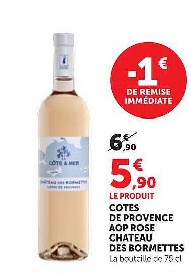 COTES DE PROVENCE AOP ROSE CHATEAU DES BORMETTES