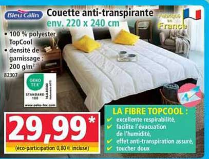 Couette anti-transpirante env. 220 x 240 cm