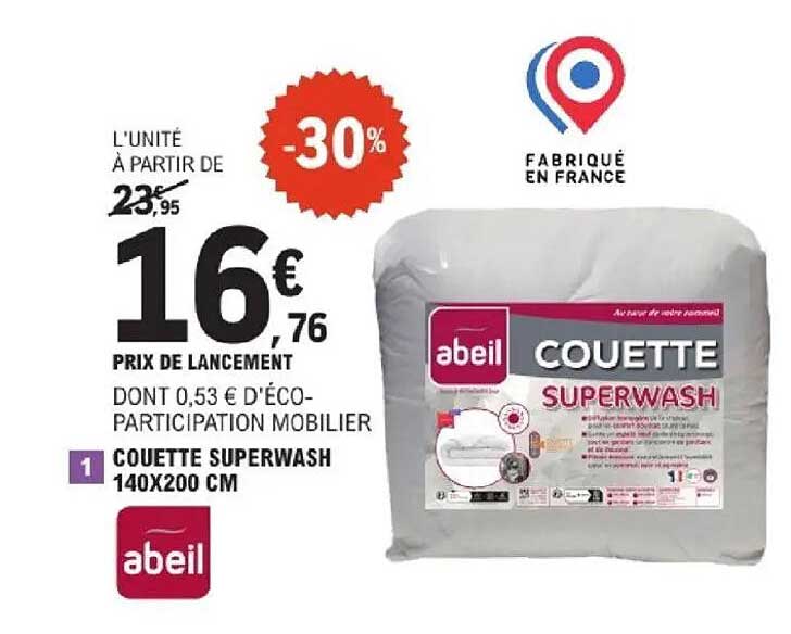 COUETTE SUPERWASH 140X200 CM