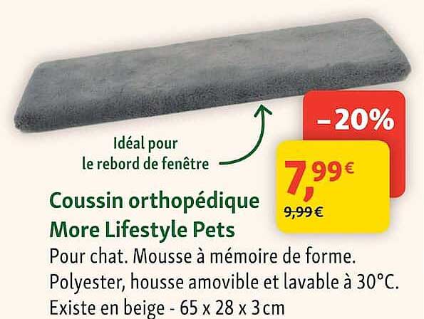 Coussin orthopédique More Lifestyle Pets
