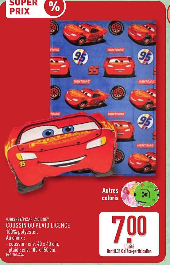 COUSSIN OU PLAID LICENCE