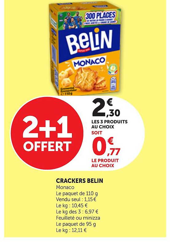 CRACKERS BELIN Monaco 2+1 OFFERT