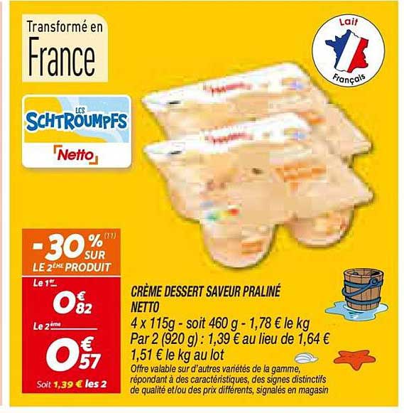 CRÈME DESSERT SAVEUR PRALINÉ NETTO