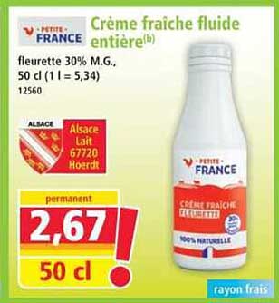 Crème fraîche fluide entière(b)