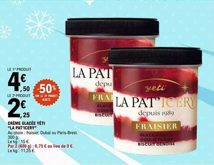 CRÈME GLACÉE YÉTI “LA PAT'ICERY”