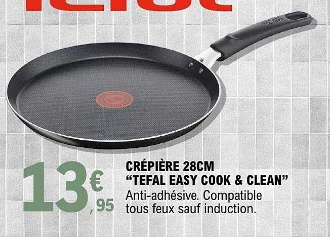 CRÊPIÈRE 28CM “TEFAL EASY COOK & CLEAN”