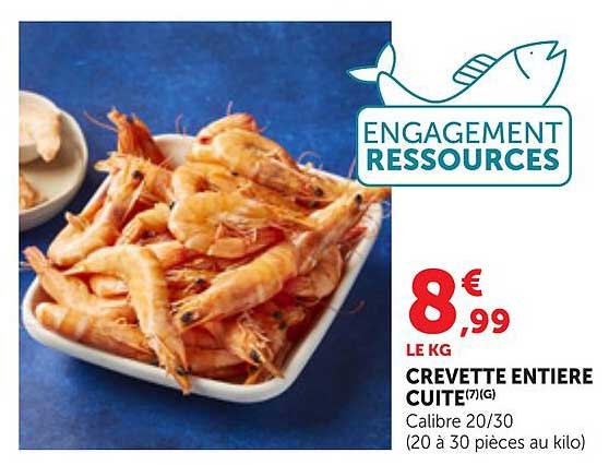 CREVETTE ENTIERE CUITE