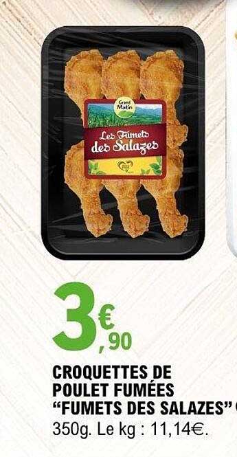 CROQUETTES DE POULET FUMÉES “FUMETS DES SALAZES”