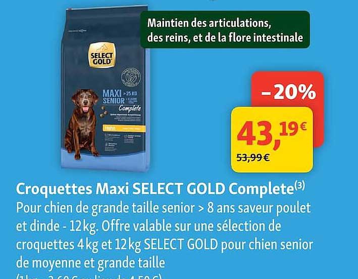Croquettes Maxi SELECT GOLD Complete