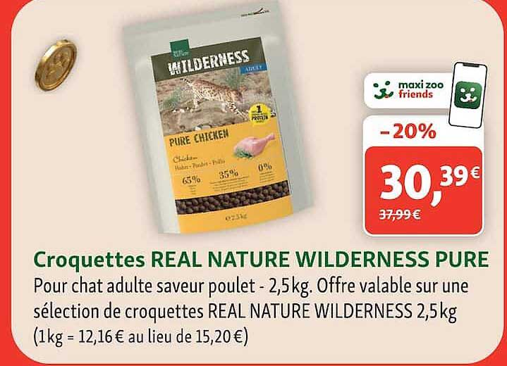 Croquettes REAL NATURE WILDERNESS PURE