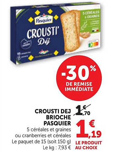 CROUSTI DEJ BRIOCHE PASQUIER