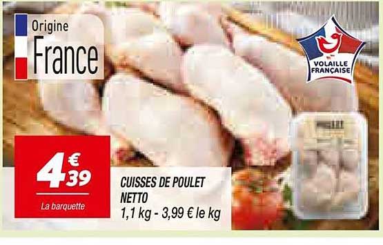 CUISSES DE POULET NETTO