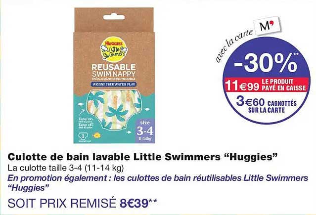 Culotte de bain lavable Little Swimmers “Huggies”
