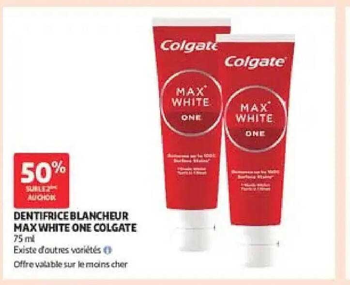 DENTIFRICE BLANCHIR MAX WHITE ONE COLGATE